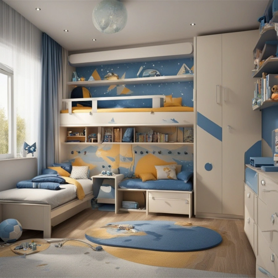 Как создать контрастный и стильный дизайн детской комнаты