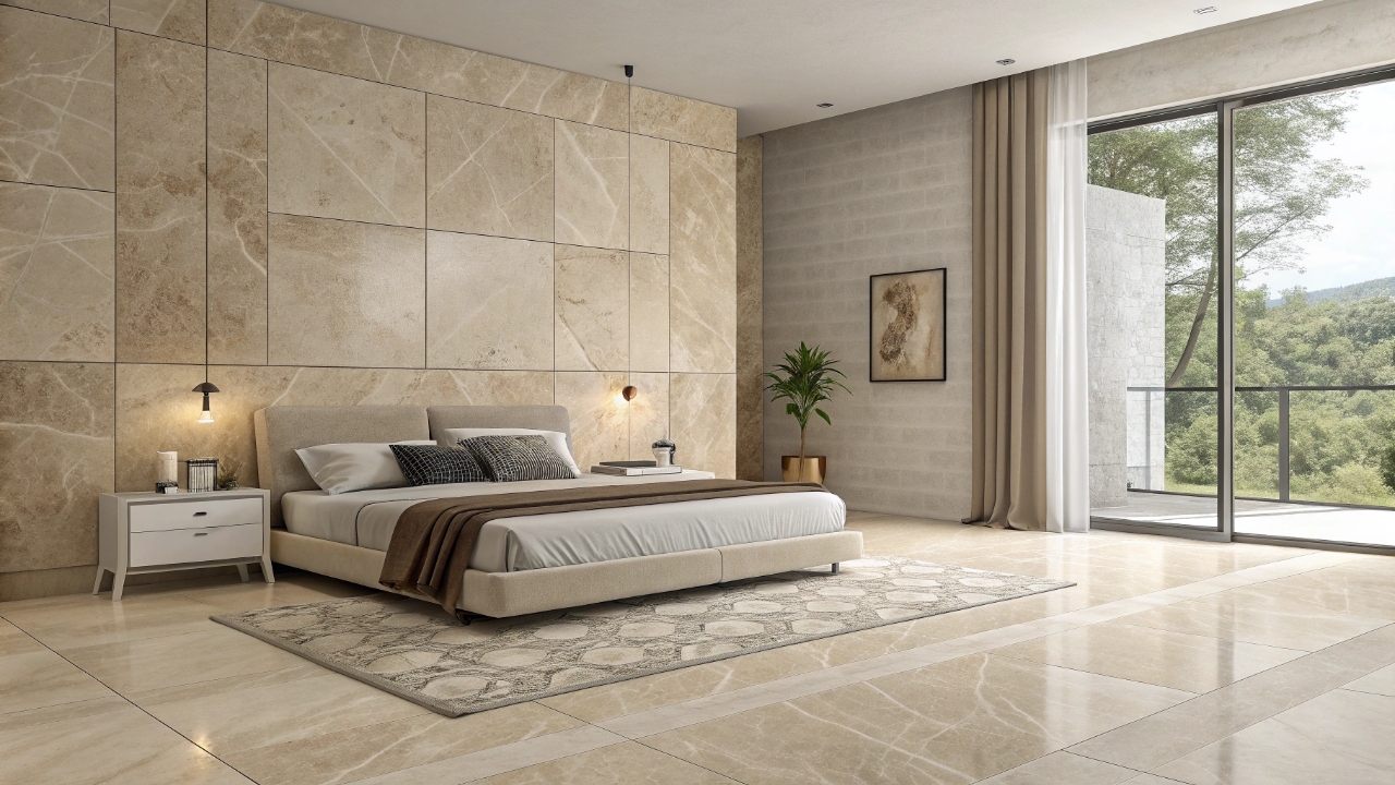 Керамическая плитка и керамогранит в интерьере спальни: уют и стиль