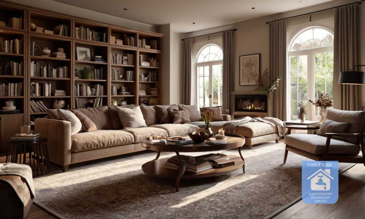 Мебель для гостиной из дерева природная красота и элегантность