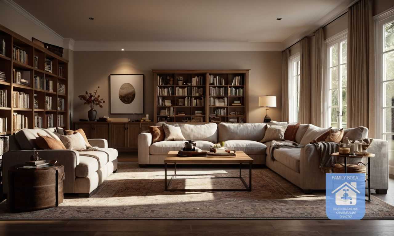 Мебель для гостиной из шпона элегантность уюта и тепла