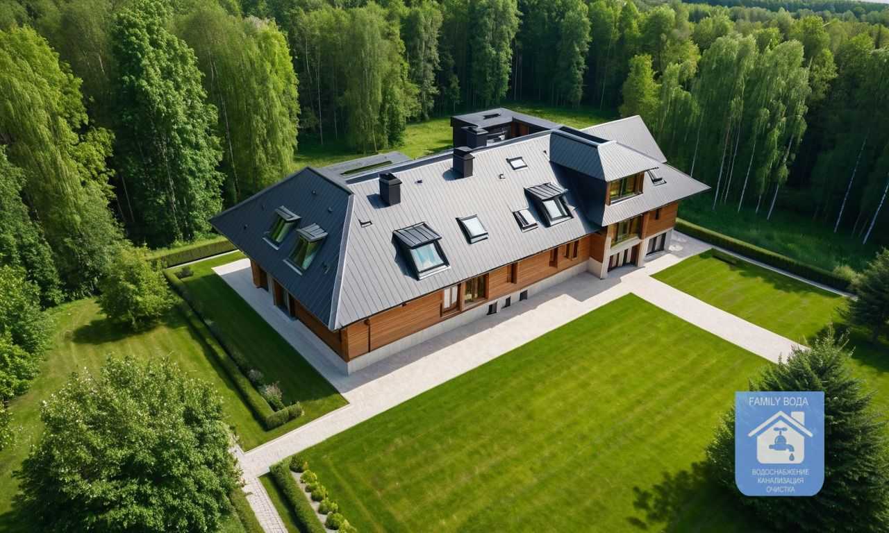 Дренажные лотки под свесом кровли для надежного отвода дождевой воды