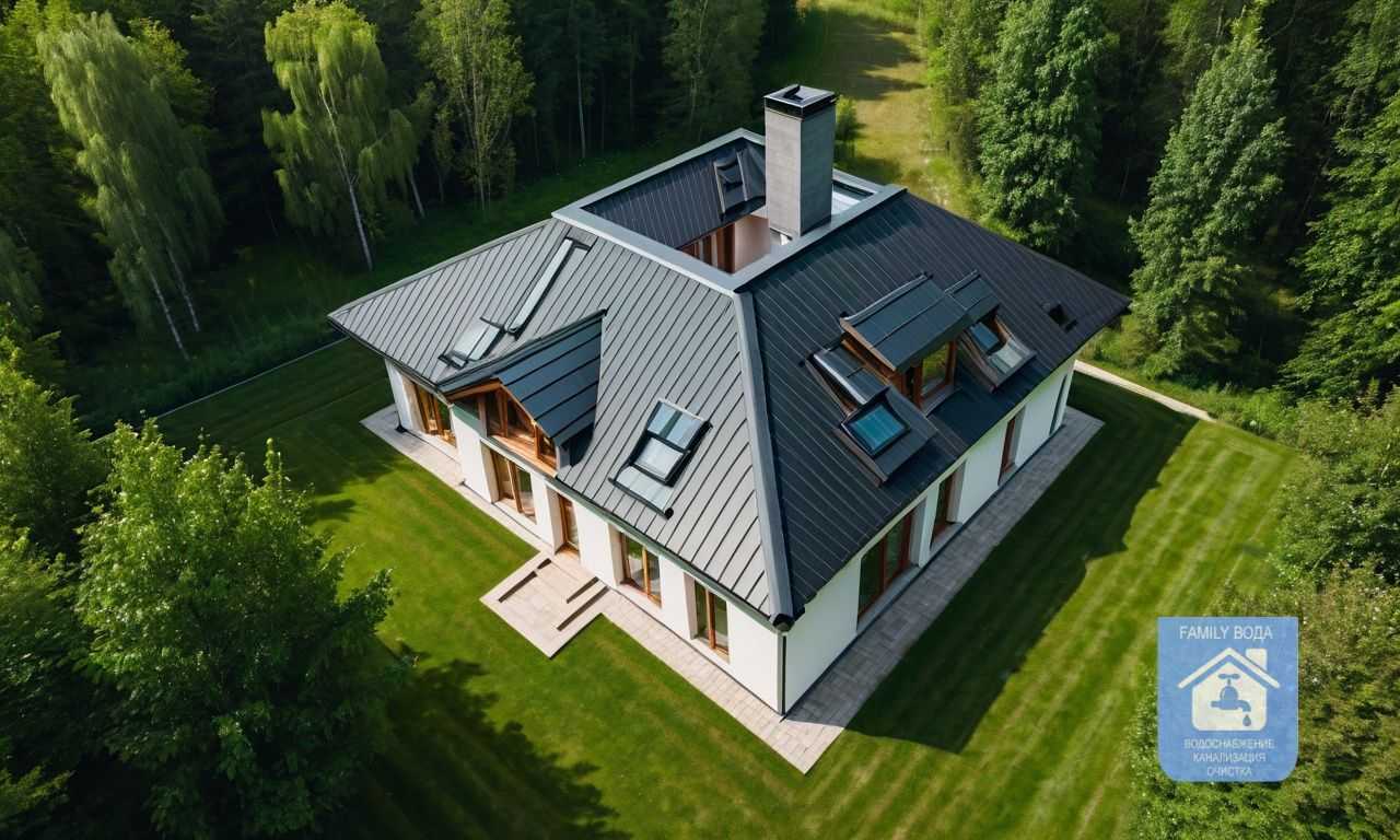 Как встроенная водосточная система влияет на внешний вид дома