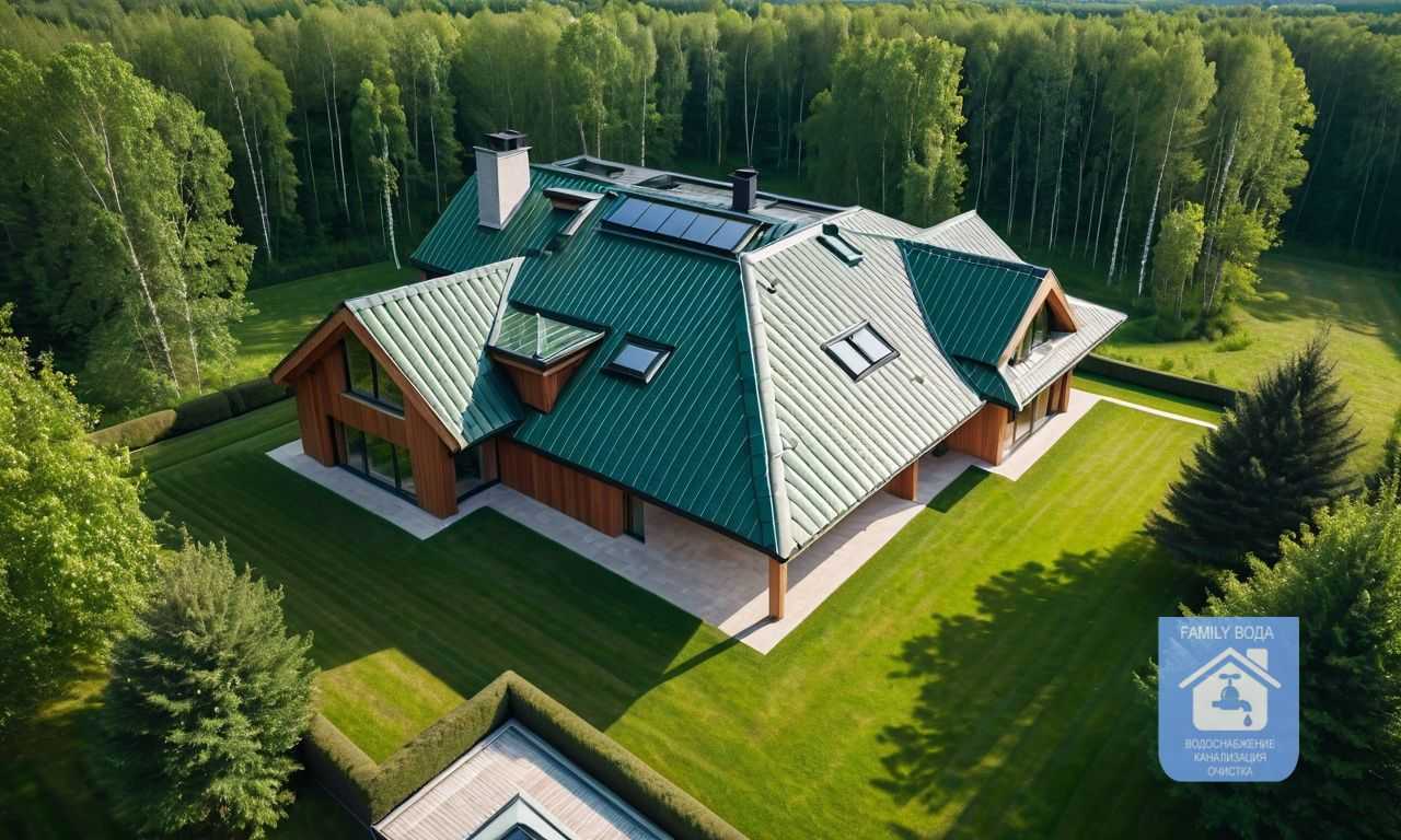 Металлочерепица под старину для загородного дома с уникальным стилем и долговечностью