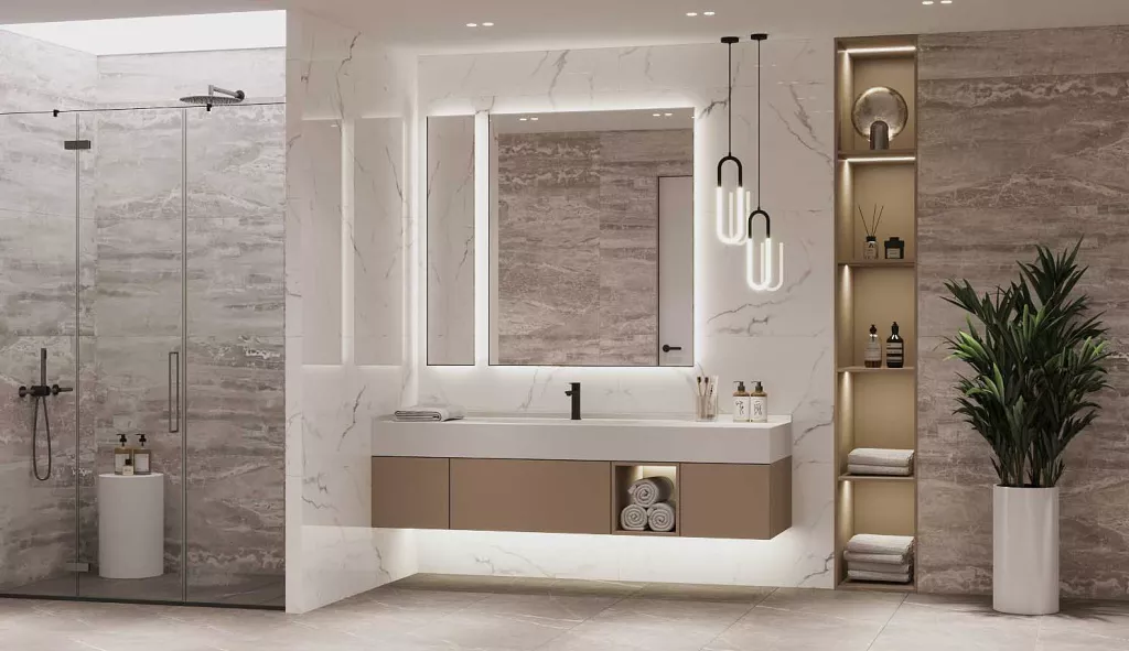 Как выбрать красивую и практичную древесину для мебели ванной комнаты